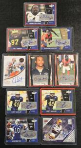 (10) Assorted Autographed Football Cards