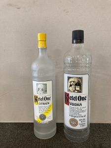 Ketelone Citroen Display Bottle And Ketelone Vodka Display Bottle