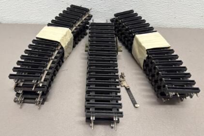 HO Scale Model Train Track, Approx. 10 Pieces, Metal & Plastic Construction