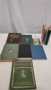 (10) Vintage Books (Dickens Works, War Songs and Poems)