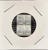 Valcambi Suisse Fine Silver Bars, 999.0 Purity, 4g Total, Minted by Valcambi