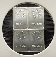 Valcambi Suisse 1g Fine Silver Bars, 999.0 Purity, Switzerland, Set of 4 - 3