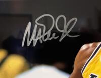 Autographed Magic Johnson vs. Michael Jordan 16" x 20" Framed Photo, Beckett Authenticated - 2