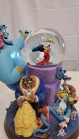 Disney Multicharacter Figurine Display with Snow Globe, Featuring Mickey Mouse & Genie - 3