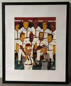Jose Canseco Autographed Simpsons 11" x 14" Print, Beckett Authenticated