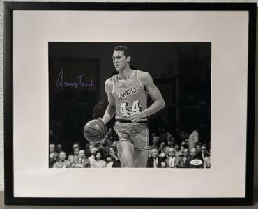 Jerry West Autographed Photo, Los Angeles Lakers, JSA Authenticated