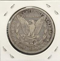 1899 Morgan Silver Dollar Coin, No Mint Mark, Designed by George T. Morgan - 2
