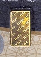 IGR 1g Gold Bar, 999.9 Fine, Serial 7579020 - 4