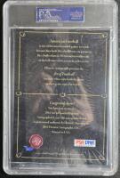 2016 Art of Football PSA|DNA Certified Mint-9 Jim Taylor Autographed Card - 4