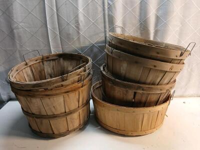 (5) 10"x14" Woven Baskets (1) 6"x16" Woven Basket