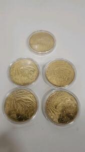 Commemorative Coin with Eagle Design, Isaiah 40:31 Inscription