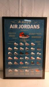 The History Of Air Jordans Poster -26"x38"