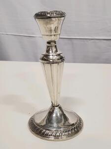 Old Wallingford Sterling Silver Candle Holder, Classic Fluted Design