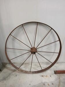 Vintage 40" Wagon Wheel Decor