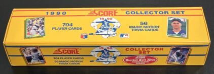 Score 1990 Baseball Collector Set Player Card Box