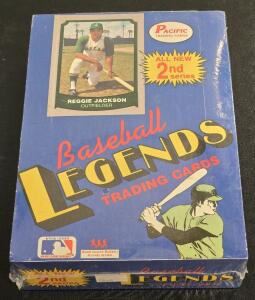*FACTORY SEALED* Pacific Trading Cards 1989 Baseball Legends Player Card Box