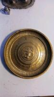 (2) Brass Decorative Plates (1) Silver-Plated Cup/Vase & More - 2
