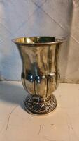 (2) Brass Decorative Plates (1) Silver-Plated Cup/Vase & More - 5