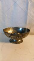 (2) Brass Decorative Plates (1) Silver-Plated Cup/Vase & More - 8