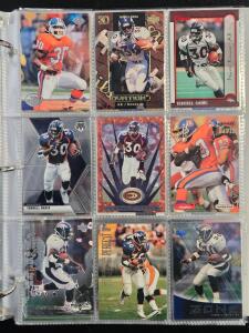 Binder of HOF Running Backs NFL Cards: Terrell Davis, Marshall Faulk & More! (171 Cards)