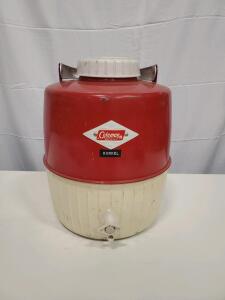 Coleman Kunkel Water Cooler, 5 Gallon Capacity, Red/White
