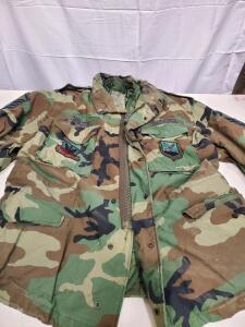 U.S. Air Force M-65 Field Jacket, Large, Woodland Camouflage