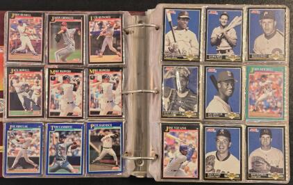 Large Binder of Vintage Baseball Cards: Ken Griffey Jr, Frank Thomas, Roger Clemens & Much More!