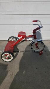 Radio Flyer Classic Red Tricycle, Steel Frame, 10-inch Wheels