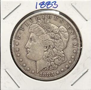 1883 Morgan Silver Dollar, Liberty Head, No Mint Mark