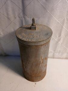 Vintage White Mountain Triple Motion Ice Cream Freezer Canister -14"x7"