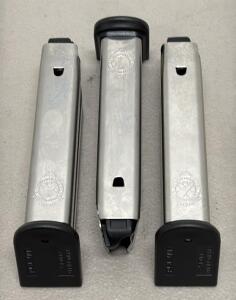 (3) Springfield Armory XD(M) 9mm 19-Round Handgun Magazines, Made in Croatia