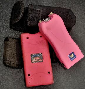 (2) Pink Tasers (1) Street Wise Pink Taser & (1) Monster Pink Stun Gun