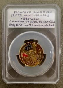 (1) Klondike Gold Rush Anniversary Dollar (Canadian)