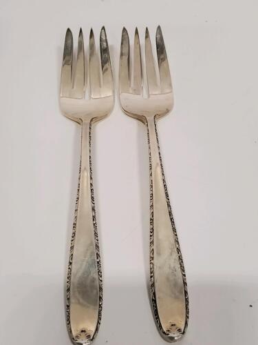 Alvin Southern Charm Sterling Silver Serving Forks, 1941, 8"