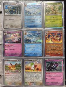 Huge Binder Of 160+ Pok&eacute;mon Cards W/ Tons Of Holos And Rares