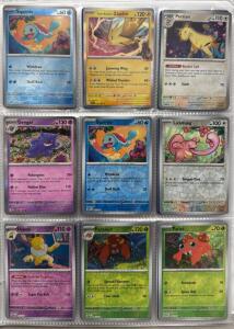 Huge Binder Of 160+ Pok&eacute;mon Cards W/ Tons Of Holos And Rares
