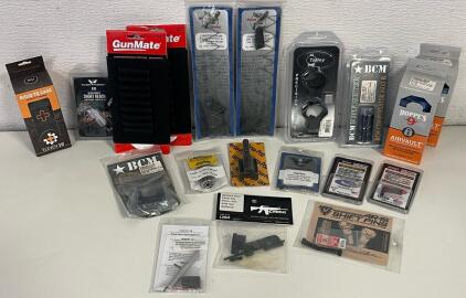 Firearm Accessories Including Sights, Triggers, Muzzle Brake, Scope Mounts, Compensator & More