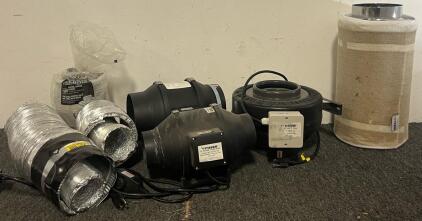 Vivosun Air Carbon Air Filter, Vivosun Tube & Duct Fans & Aluminum Foil Ducting