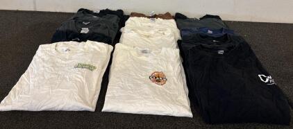 (17) 4XL Men&rsquo;s Shirts Black Brown Blue And White