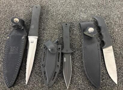 Various Knives Including SOG And Korshaw