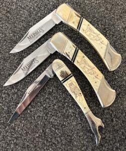 Marbles Quality Knives 3 Piece Set