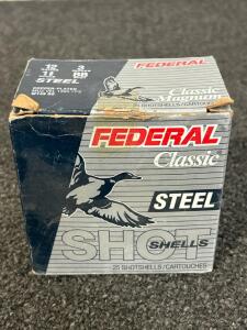 Box Of Federal Classic Steel 12 Ga. ShotShells