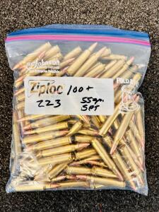 (100+ Rnds) Of .223 55 Gr. SPT Ammunition
