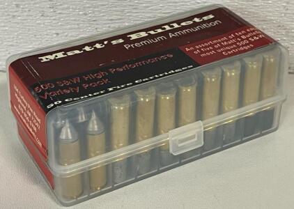 Matt's Bullets Premium Ammunition, 500 S&W, 50 Rounds, Center Fire