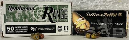 Remington & Sellier & Bellot Partial Boxes .380 Auto FMJ Ammunition, 65 Rounds Total