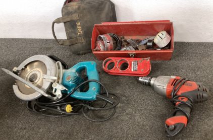Makita Saw, Black & Decker Hammer Drill, & More