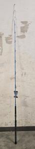 B&M Freedom Series Catfish Rod "Blue Bomber" 7'-6" One Piece Blue & White Rod- Brand New