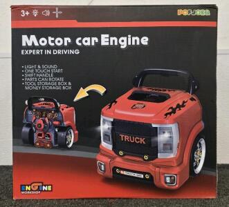 Interactive Truck Engine Toy with Removable Parts Lights & Sounds- Excellent For Father/Son Bonding