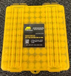 Handgun Ammo Case with 100 Rounds .357 Magnum .38 Special .38 S&W