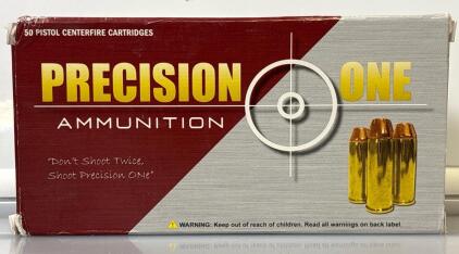 Precision One 44 Magnum, 240 Grains FMJ, 1220 FPS, 50 Rounds